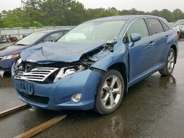 4T3ZK3BB9AU020830 - 2010 TOYOTA VENZA BLUE photo 2