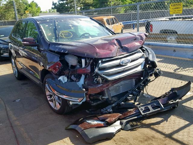 2FMPK4K81JBC44352 - 2018 FORD EDGE TITAN RED photo 1