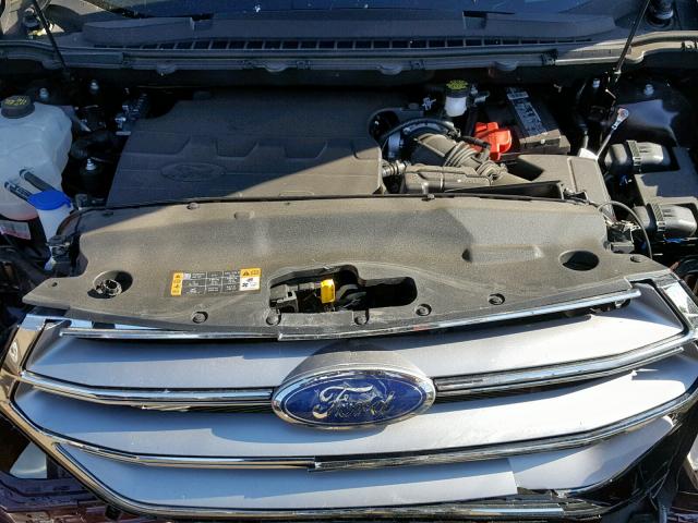 2FMPK4K81JBC44352 - 2018 FORD EDGE TITAN RED photo 7