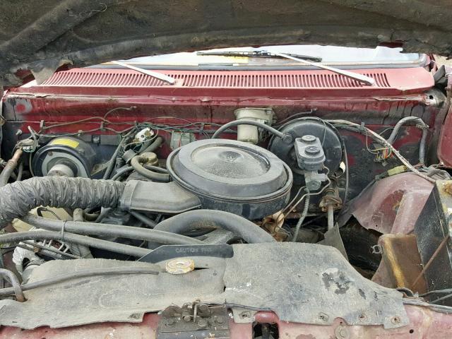 1B7GD14E8BS173061 - 1981 DODGE D-SERIES D RED photo 7