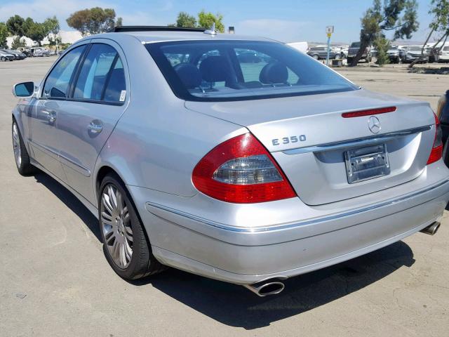 WDBUF56X97B065234 - 2007 MERCEDES-BENZ E 350 SILVER photo 3