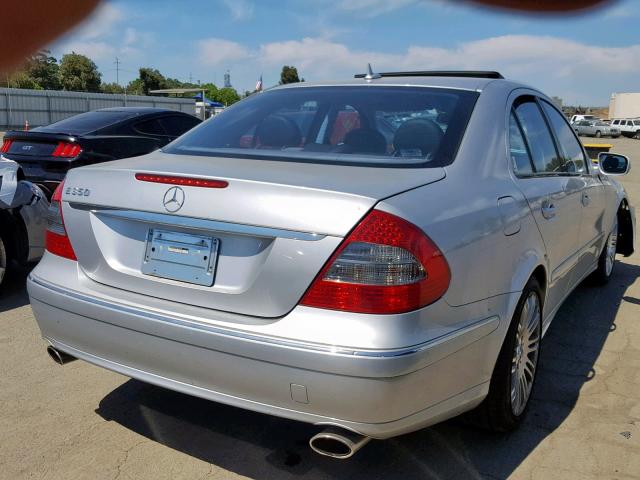 WDBUF56X97B065234 - 2007 MERCEDES-BENZ E 350 SILVER photo 4