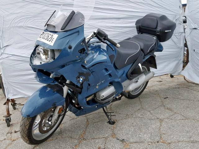 WB10499A32ZE85656 - 2002 BMW R1150 RT TURQUOISE photo 2