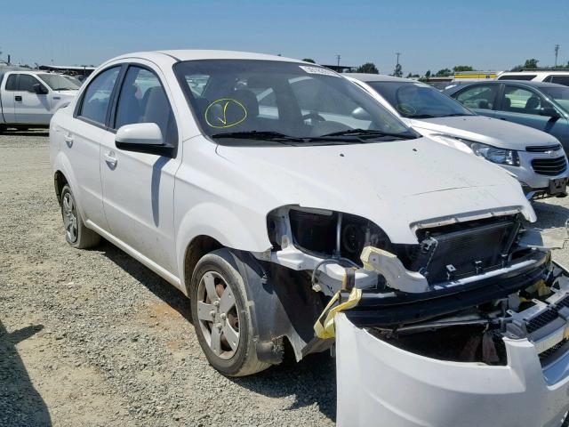 KL1TD5DE7BB187384 - 2011 CHEVROLET AVEO LS WHITE photo 1