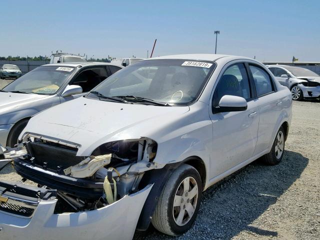 KL1TD5DE7BB187384 - 2011 CHEVROLET AVEO LS WHITE photo 2