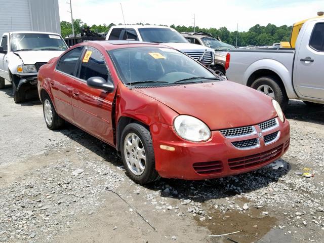 1B3ES56C13D222236 - 2003 DODGE NEON SXT RED photo 1