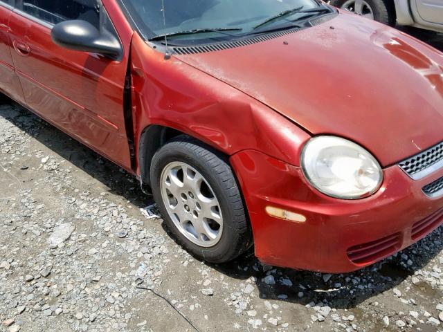 1B3ES56C13D222236 - 2003 DODGE NEON SXT RED photo 9