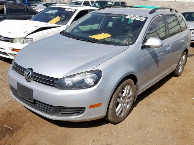 3VWPL7AJ3DM694141 - 2013 VOLKSWAGEN JETTA TDI SILVER photo 2