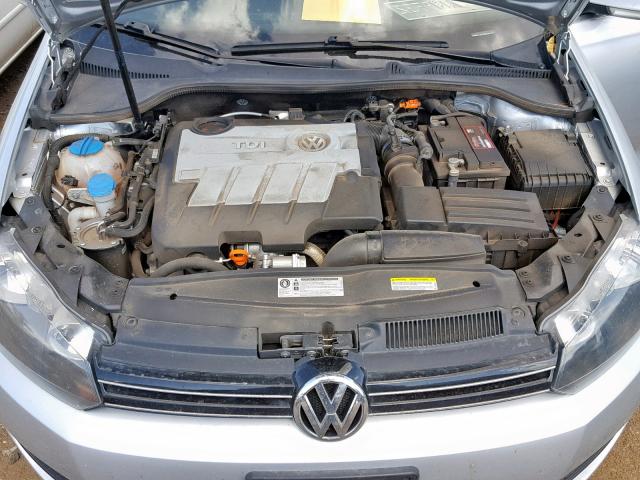 3VWPL7AJ3DM694141 - 2013 VOLKSWAGEN JETTA TDI SILVER photo 7