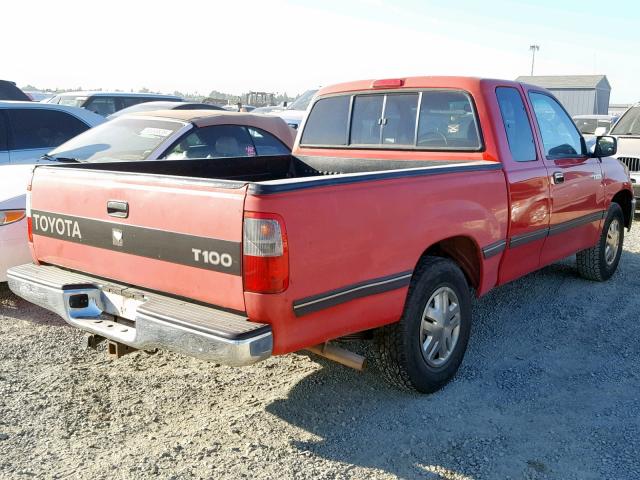 JT4TN12D1V0035254 - 1997 TOYOTA T100 XTRAC RED photo 4