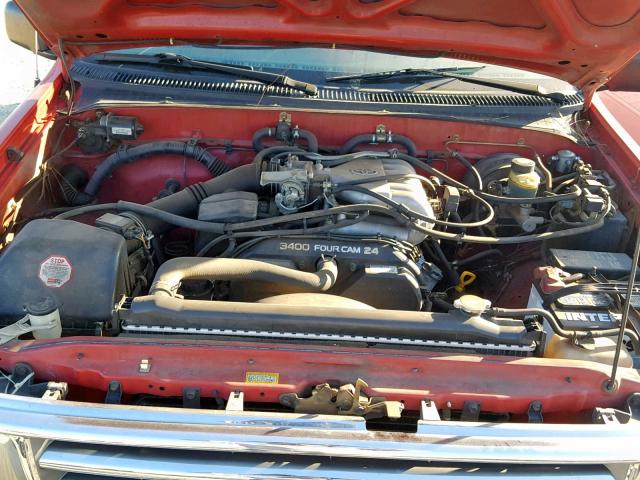 JT4TN12D1V0035254 - 1997 TOYOTA T100 XTRAC RED photo 7