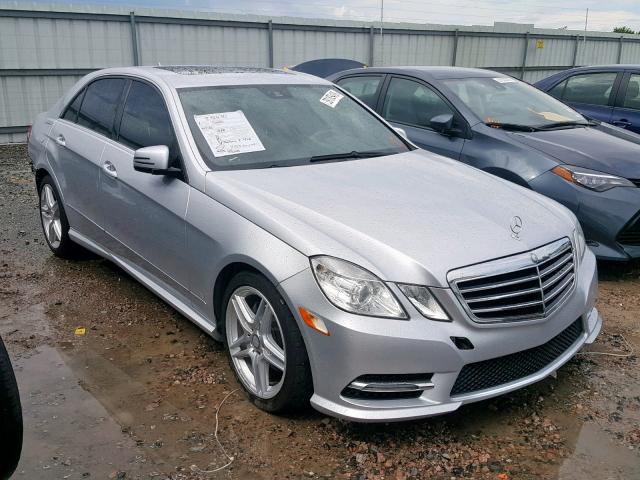 WDDHF5KB8DA707415 - 2013 MERCEDES-BENZ E 350 SILVER photo 1