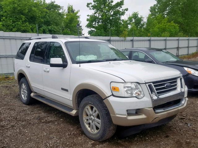 1FMEU74E97UB55332 - 2007 FORD EXPLORER E WHITE photo 1