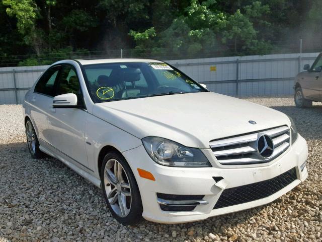 WDDGF4HB0CA634746 - 2012 MERCEDES-BENZ C 250 WHITE photo 1