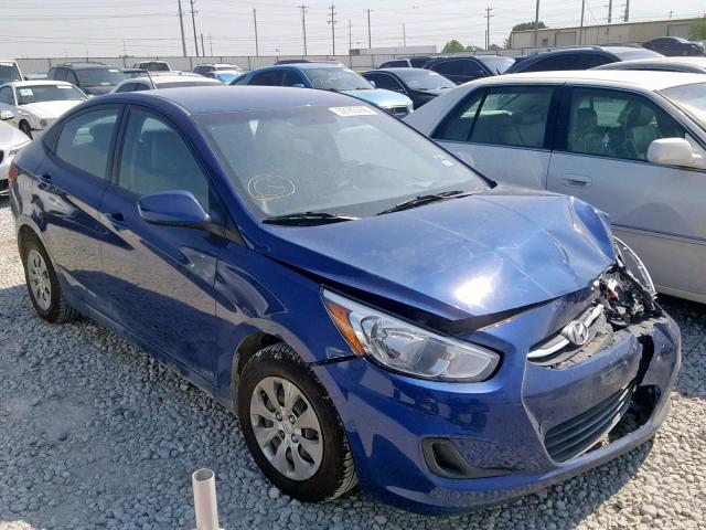 KMHCT4AE1HU291601 - 2017 HYUNDAI ACCENT SE BLUE photo 1