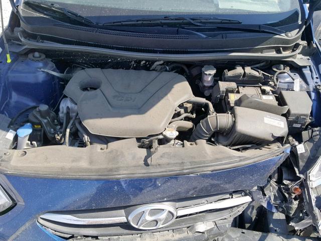 KMHCT4AE1HU291601 - 2017 HYUNDAI ACCENT SE BLUE photo 7