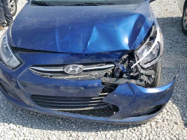 KMHCT4AE1HU291601 - 2017 HYUNDAI ACCENT SE BLUE photo 9