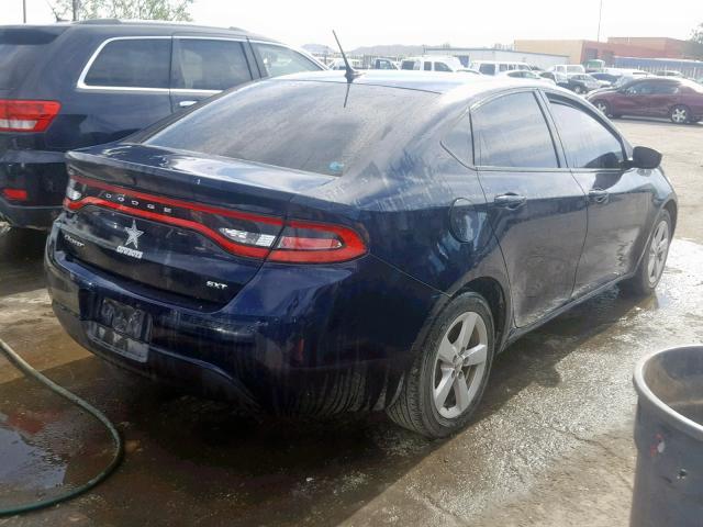 1C3CDFBB3FD279081 - 2015 DODGE DART SXT BLUE photo 4