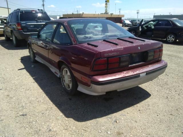 1G1JF11W4K7223785 - 1989 CHEVROLET CAVALIER Z MAROON photo 3