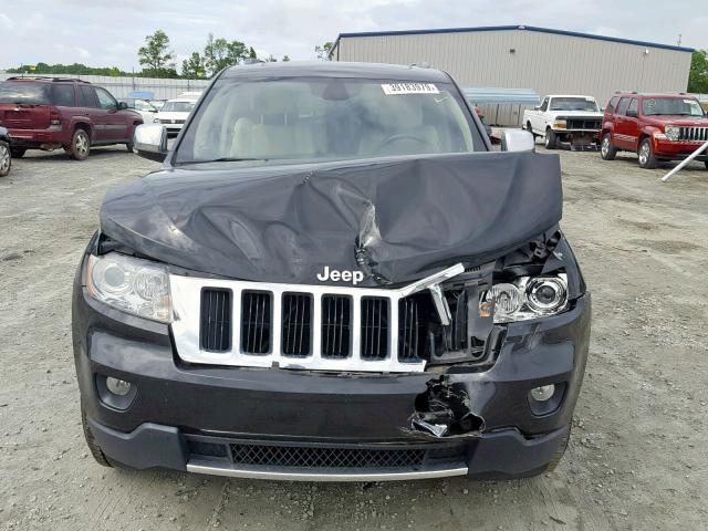 1C4RJEBG8CC150923 - 2012 JEEP GRAND CHER BLACK photo 7