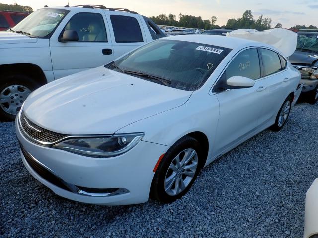 1C3CCCAB9FN659684 - 2015 CHRYSLER 200 LIMITE WHITE photo 2