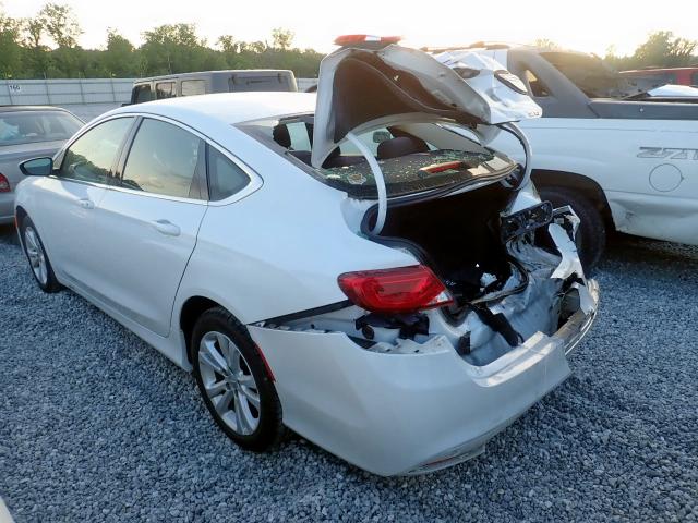 1C3CCCAB9FN659684 - 2015 CHRYSLER 200 LIMITE WHITE photo 3