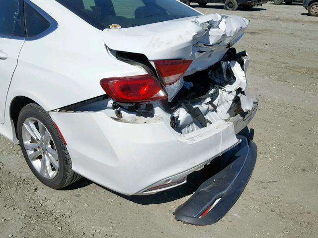 1C3CCCAB9FN659684 - 2015 CHRYSLER 200 LIMITE WHITE photo 9