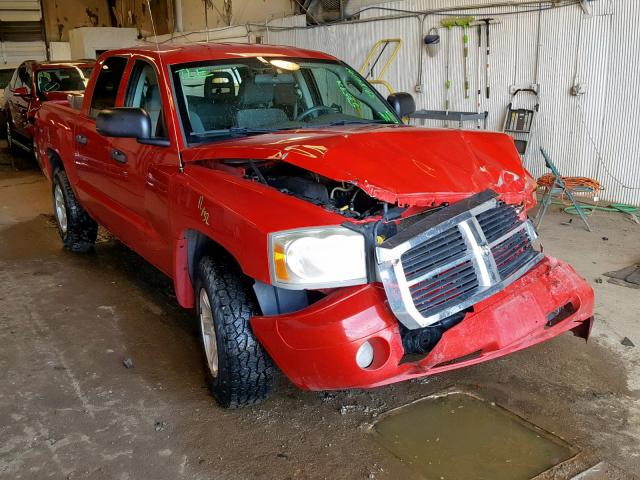 1D7HW48K76S535974 - 2006 DODGE DAKOTA QUA RED photo 1