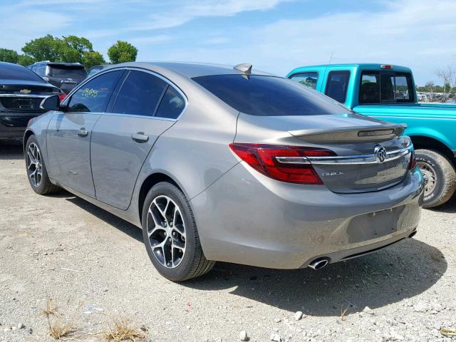 2G4GL5EX2H9187411 - 2017 BUICK REGAL SPOR GRAY photo 3