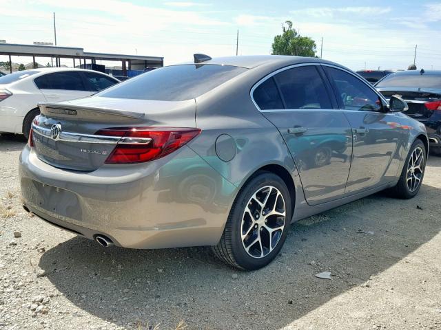 2G4GL5EX2H9187411 - 2017 BUICK REGAL SPOR GRAY photo 4