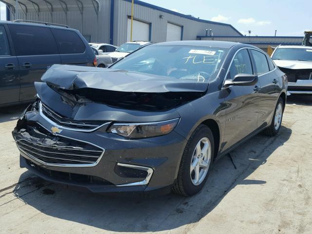 1G1ZB5ST8HF253297 - 2017 CHEVROLET MALIBU LS გრაფიტი ფოტო 2