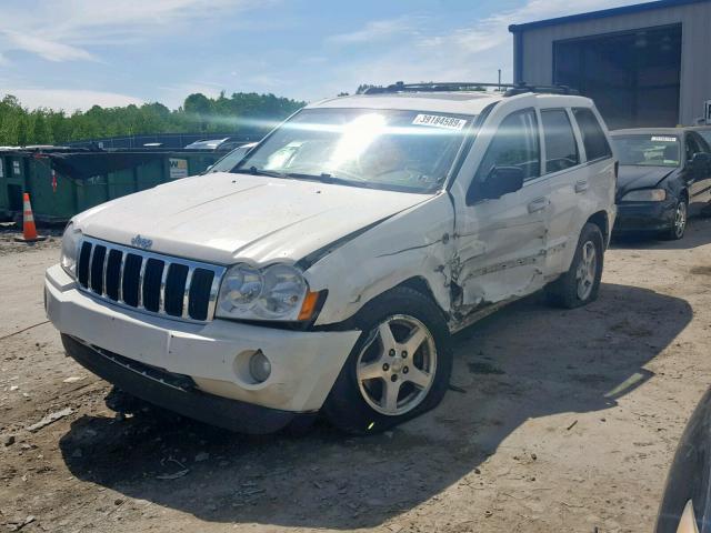 1J8HR58N95C559356 - 2005 JEEP GRAND CHER WHITE photo 2