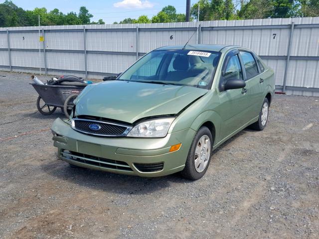 1FAHP34N97W362802 - 2007 FORD FOCUS ZX4 GREEN photo 2