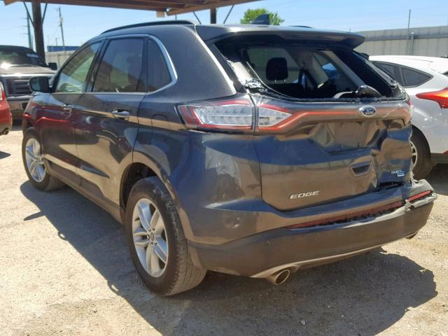 2FMPK4J87HBC69395 - 2017 FORD EDGE SEL GRAY photo 3