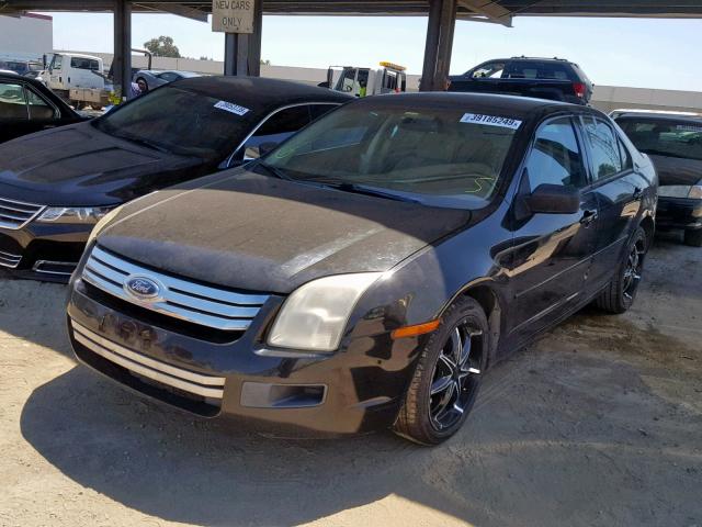 3FAFP06Z96R185529 - 2006 FORD FUSION S BLACK photo 2