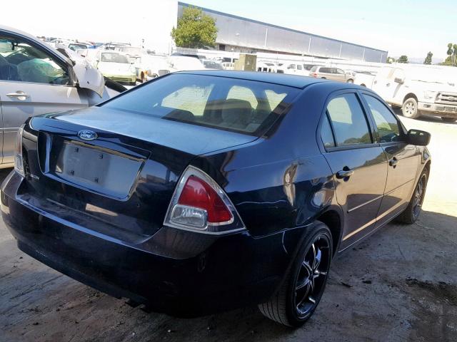 3FAFP06Z96R185529 - 2006 FORD FUSION S BLACK photo 4