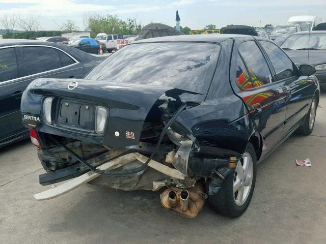 3N1AB51A13L735566 - 2003 NISSAN SENTRA SE- BLACK photo 4