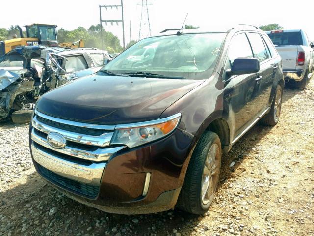 2FMDK3KC8BBA36147 - 2011 FORD EDGE LIMIT BURGUNDY photo 2