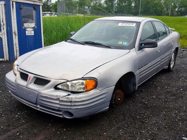 1G2NE52E3XC552988 - 1999 PONTIAC GRAND AM S SILVER photo 2