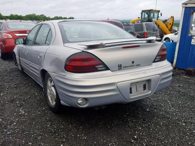 1G2NE52E3XC552988 - 1999 PONTIAC GRAND AM S SILVER photo 3