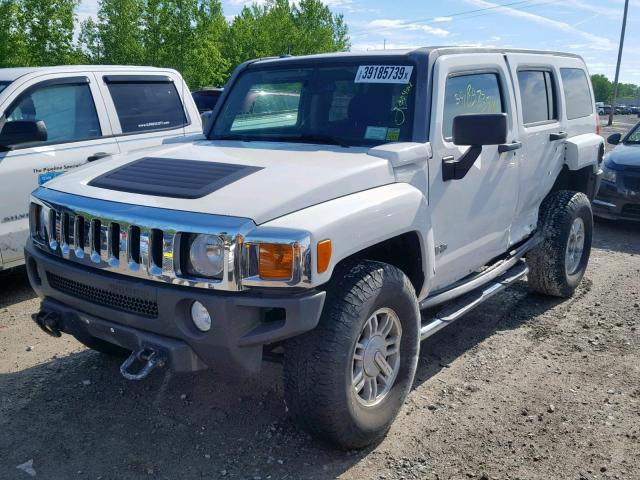 5GTDN13E878184916 - 2007 HUMMER H3 WHITE photo 2