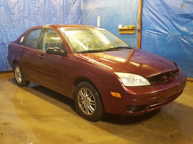 1FAFP34N96W234226 - 2006 FORD FOCUS ZX4 MAROON photo 1