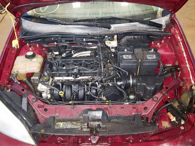 1FAFP34N96W234226 - 2006 FORD FOCUS ZX4 MAROON photo 7