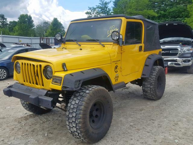 1J4FA49S0YP778606 - 2000 JEEP WRANGLER / YELLOW photo 2