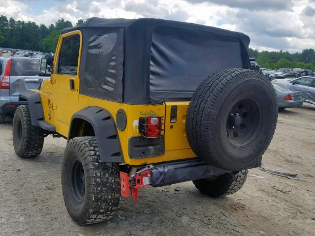 1J4FA49S0YP778606 - 2000 JEEP WRANGLER / YELLOW photo 3