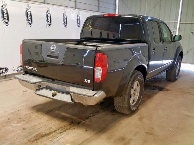 1N6AD07W75C422921 - 2005 NISSAN FRONTIER C BLACK photo 4