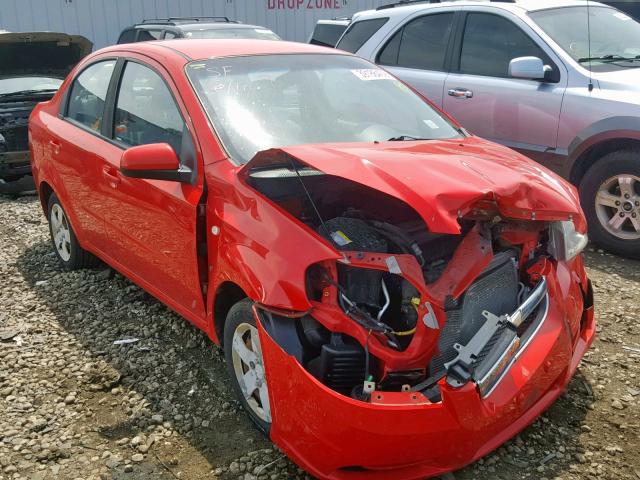 KL1TD56617B169850 - 2007 CHEVROLET AVEO BASE წითელი ფოტო 1