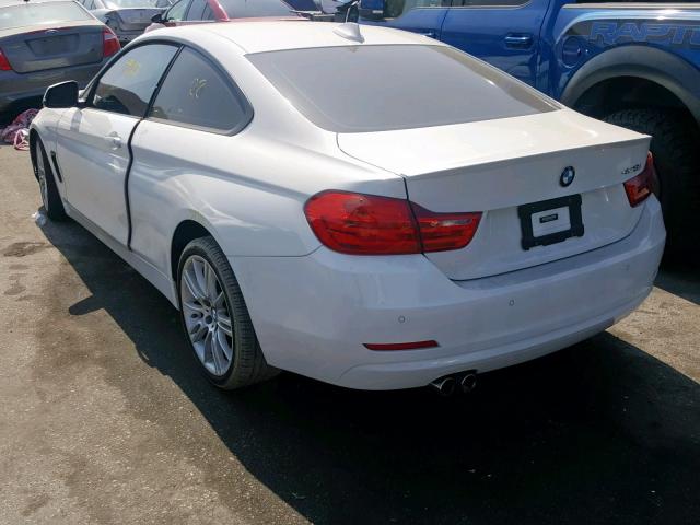 WBA3N7C54FK224753 - 2015 BMW 428 I WHITE photo 3
