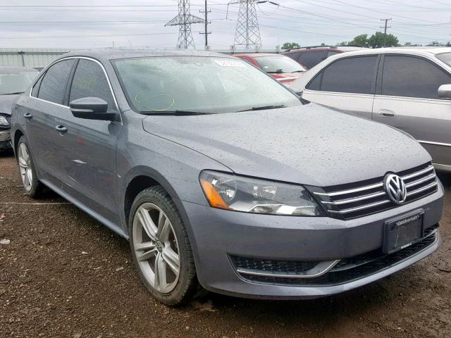 1VWBS7A37EC053186 - 2014 VOLKSWAGEN PASSAT SE GRAY photo 1