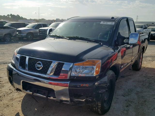 1N6BA0ED2EN516529 - 2014 NISSAN TITAN S BLACK photo 2